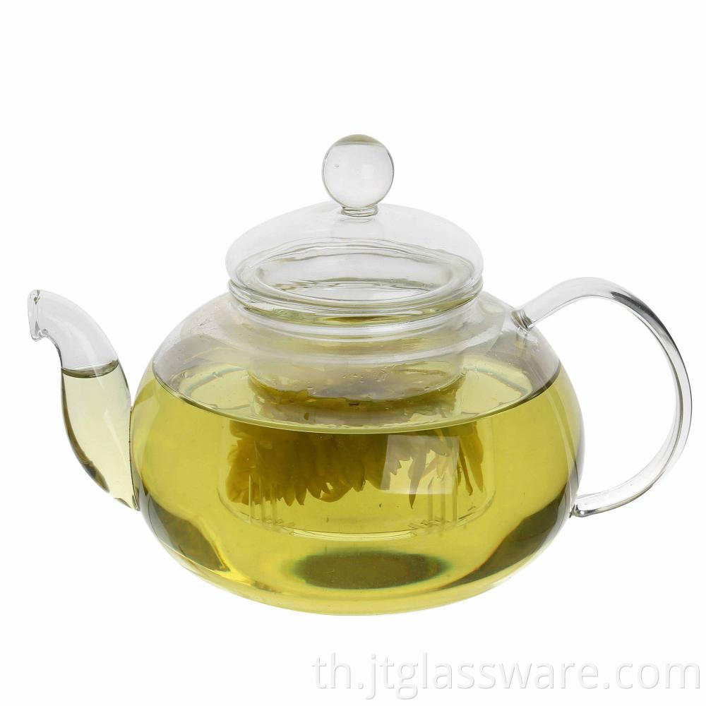 Flower Glass Teapot